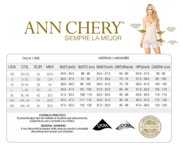 Faja colombiana Ann Chery 5147 Isabella 100% Original