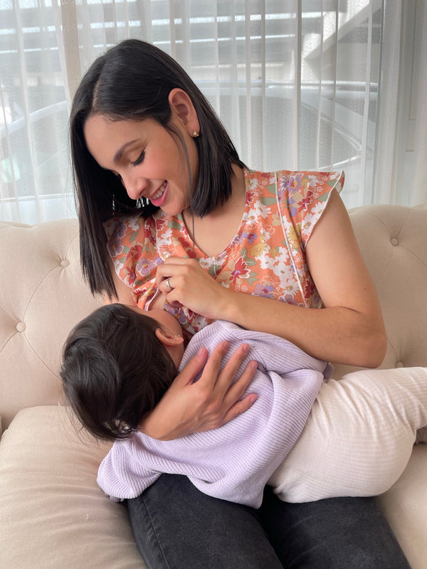 Blusa de lactancia •Multicolor•