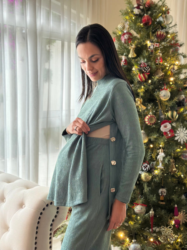 Set de maternidad y lactancia Ofelia •Verde•