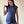 Blusa de maternidad con hombrera •Azul Marino•