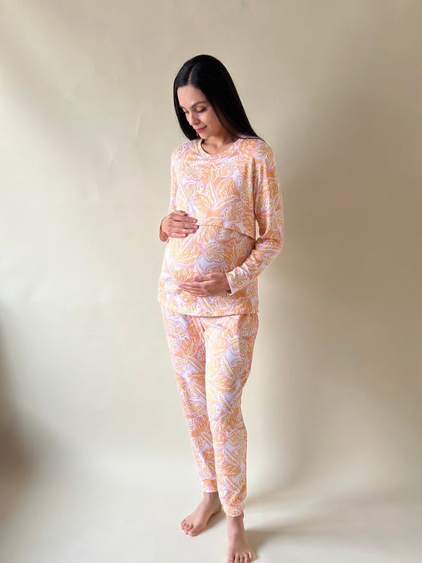 Pijama de maternidad y lactancia  •Brisa • SUPER SOFT