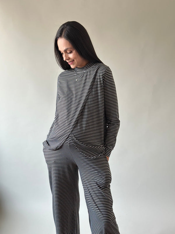 Set de embarazo y lactancia Martina  •Negro•