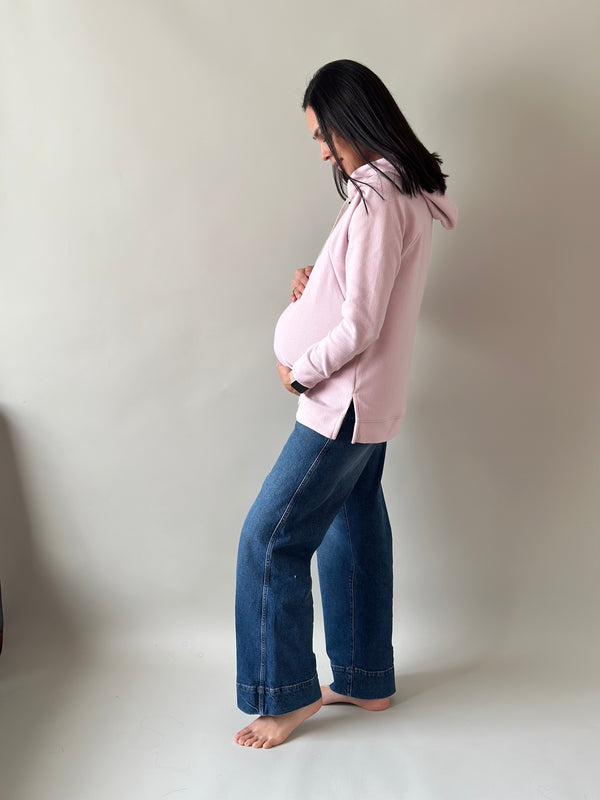 Sudadera Regina maternidad y lactancia •Rosa•