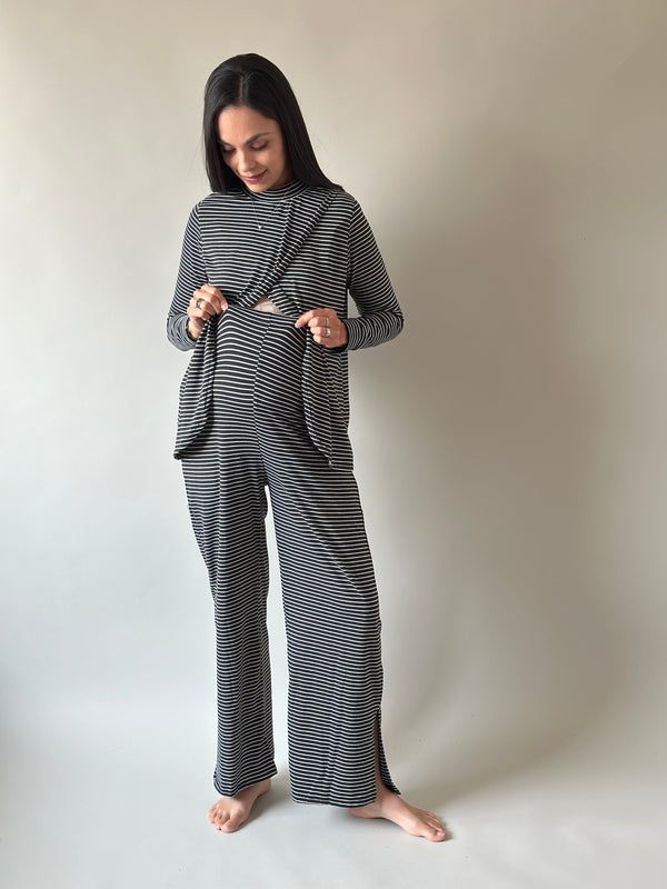 Set de embarazo y lactancia Martina  •Negro•