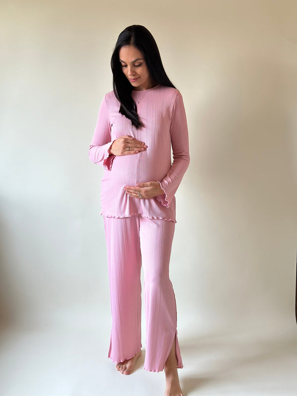 Set de maternidad y lactancia Jimena •Rosa palo•