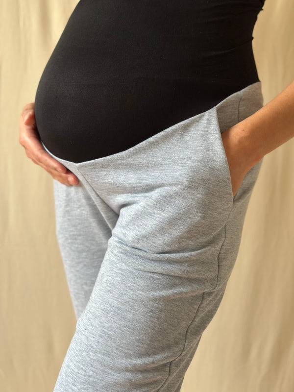 New Joggers de maternidad •Gris jaspe•