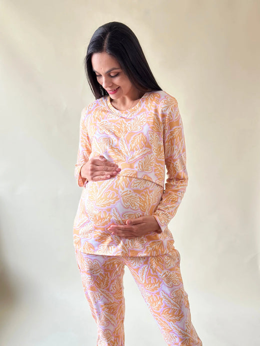 Pijama de maternidad y lactancia  •Brisa • SUPER SOFT