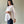 Camisa con abertura de maternidad y lactancia •Blanca•