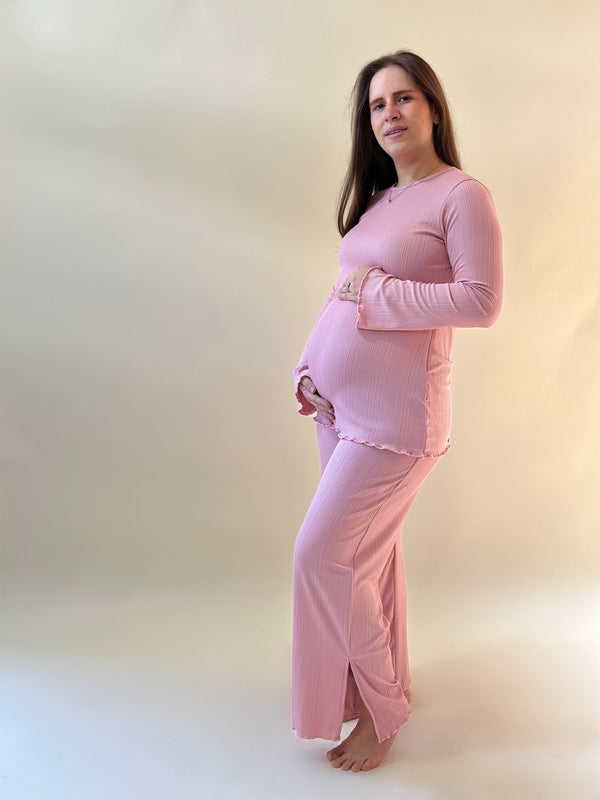 Set de maternidad y lactancia Jimena •Rosa palo•