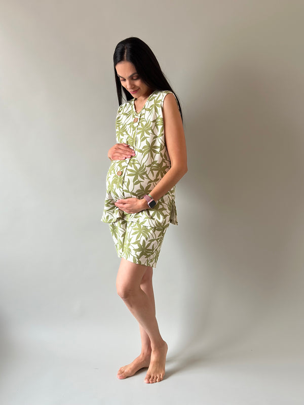 Set de maternidad y lactancia Laura •Verde•