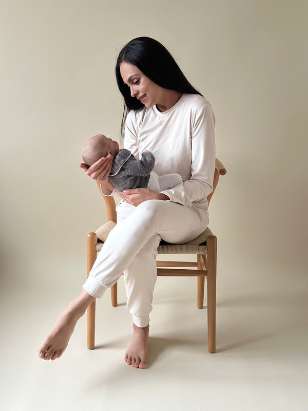 Pijama de maternidad y lactancia •Arena• SUPER SOFT