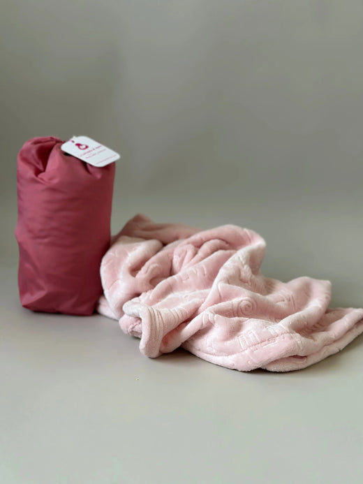 Cobija polar manos libres •Animales Rosa•
