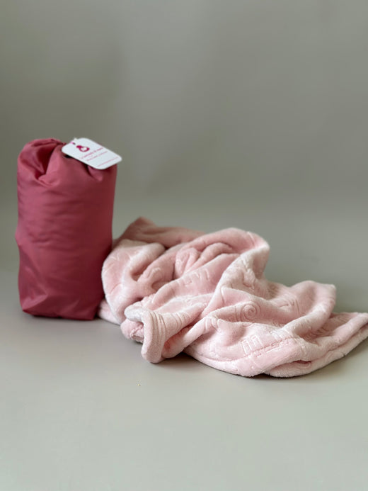 Cobija polar manos libres •Animales Rosa•