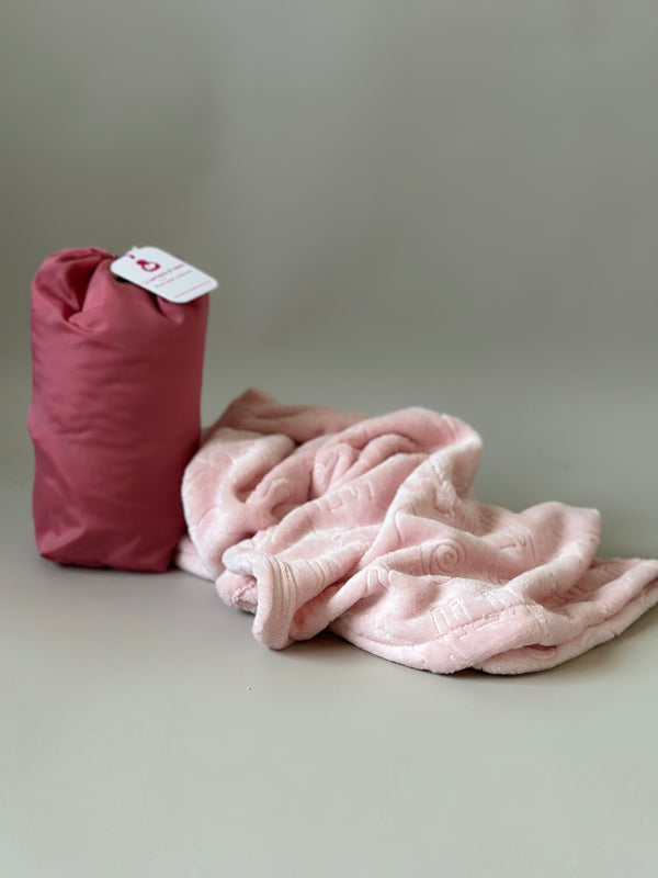 Cobija polar manos libres •Animales Rosa•