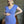 Vestido de maternidad midi •azul Lila•