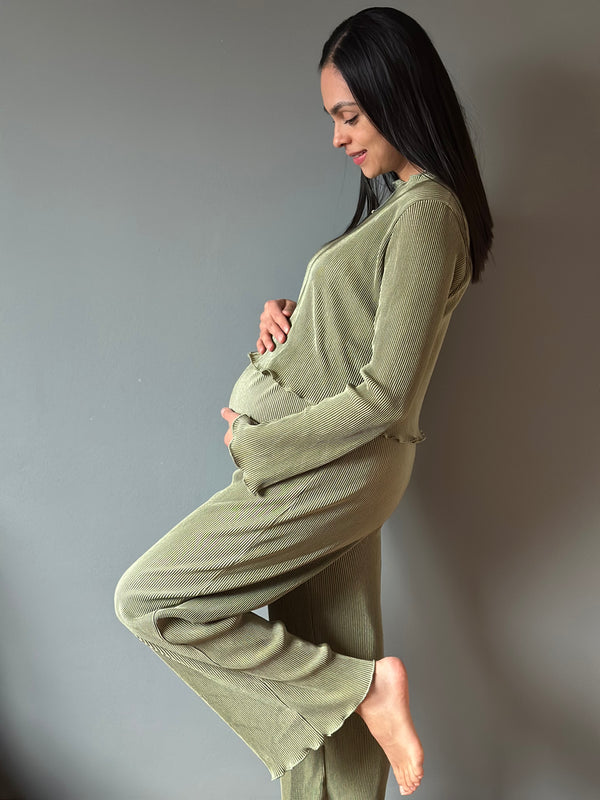 Set de embarazo Valentina •Verde olivo•
