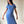 Vestido básico de maternidad •Azul demin•