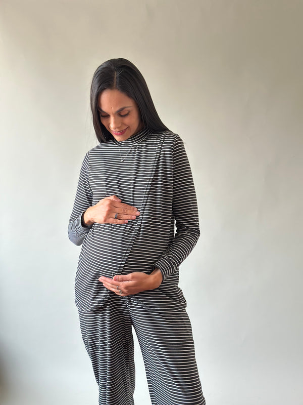 Set de embarazo y lactancia Martina  •Negro•