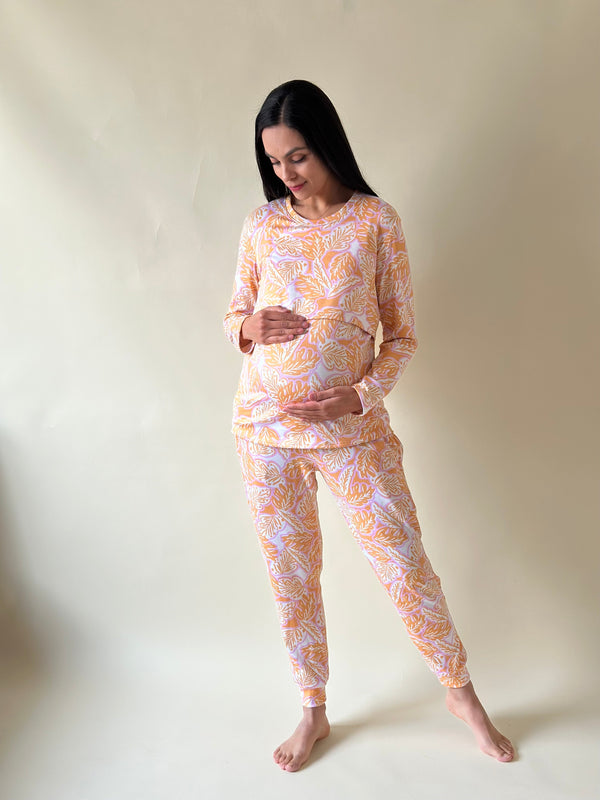 Pijama de maternidad y lactancia  •Brisa • SUPER SOFT