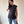 Blusa de maternidad con hombrera •Negro•