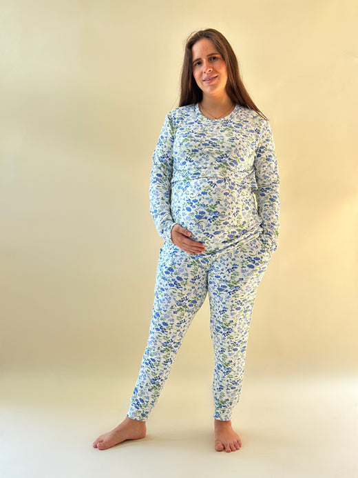 Pijama de maternidad y lactancia •Margaritas• SUPER SOFT