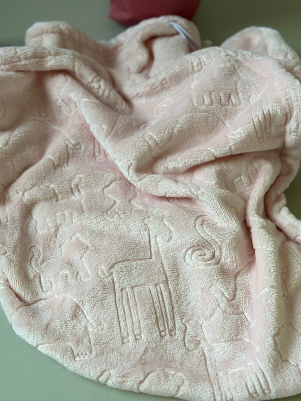 Cobija polar manos libres •Animales Rosa•