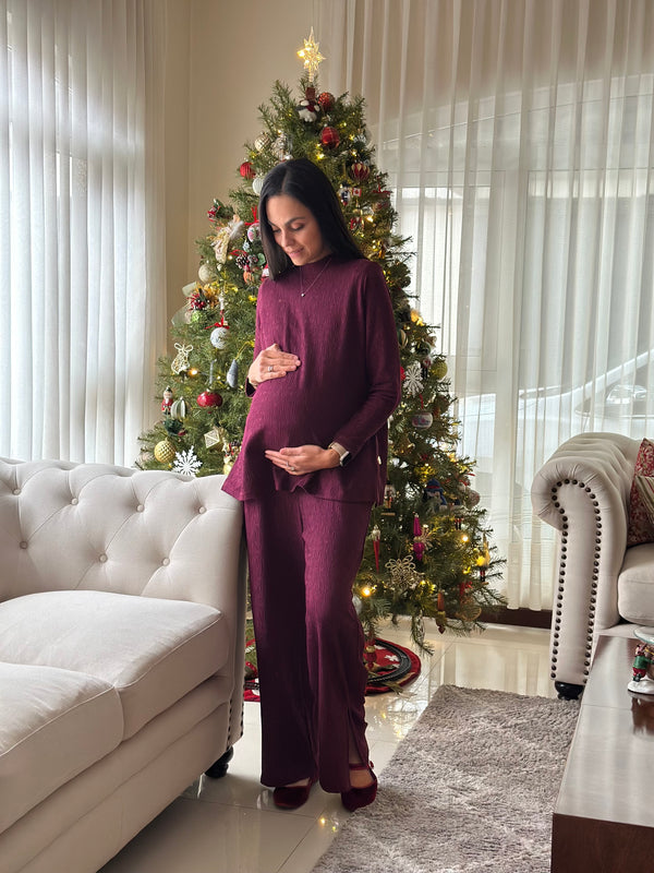 Set de maternidad y lactancia Ofelia •Borgoña•