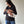 Sudadera de maternidad y lactancia •Negra•