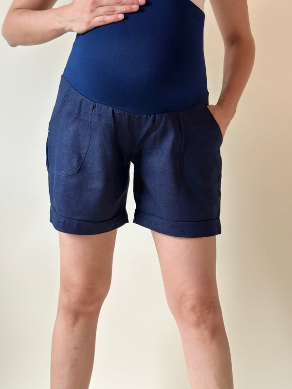 Short de maternidad •Azul marino•