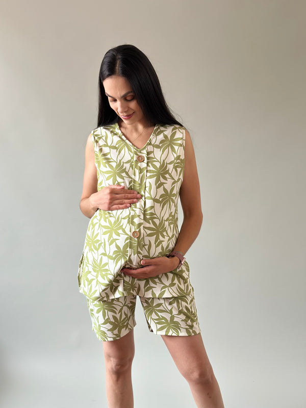 Set de maternidad y lactancia Laura •Verde•