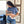 Playera de lactancia con CIERRE FRONTAL •Azul demin•