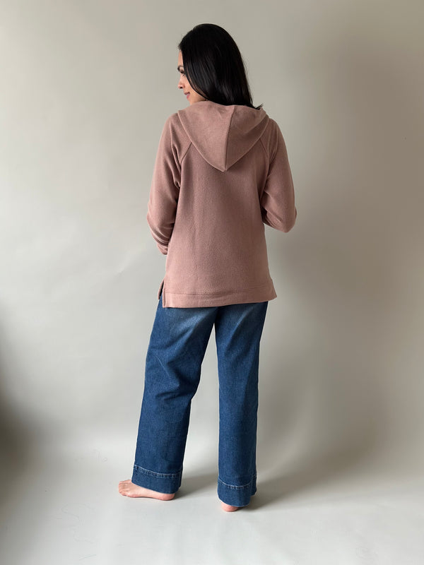 Sudadera Regina maternidad y lactancia •Moca•