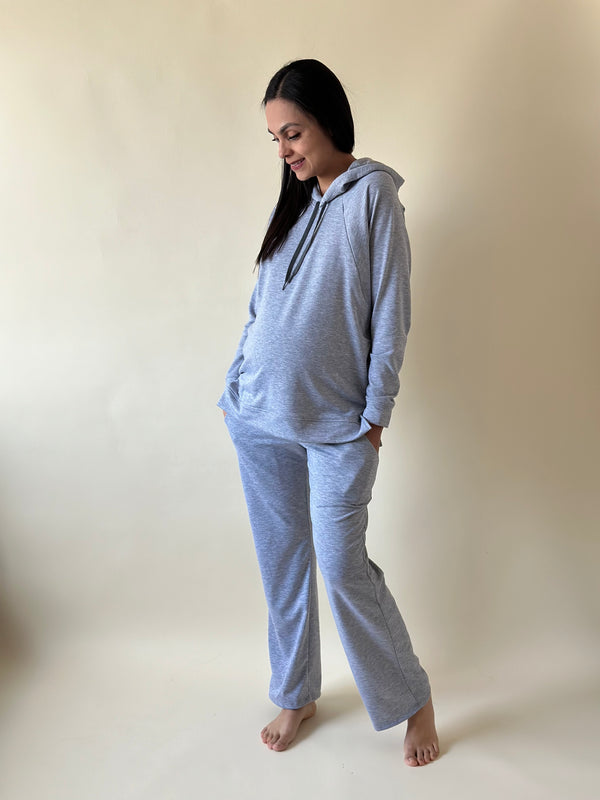 Pants de embarazo y lactancia •Gris Jaspe• COMFY