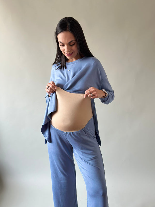 Pants de embarazo y lactancia •Azul• RELAX