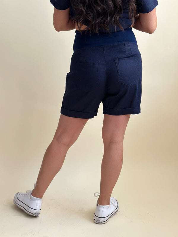 Short de maternidad •Azul marino•