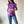 Blusa de maternidad con hombrera •Violeta•