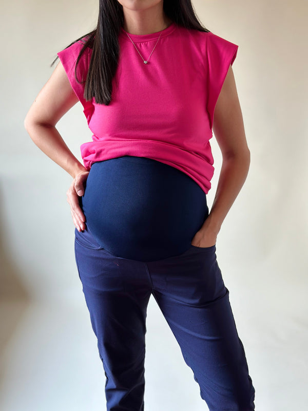 Pantalón corte skinny •Azul marino• GABARDINA