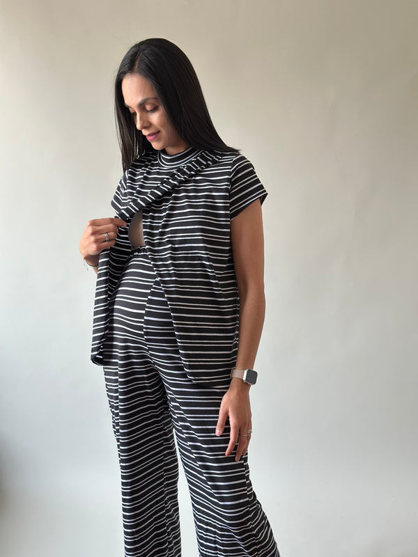 Set de embarazo y lactancia Lucía  •Negro•