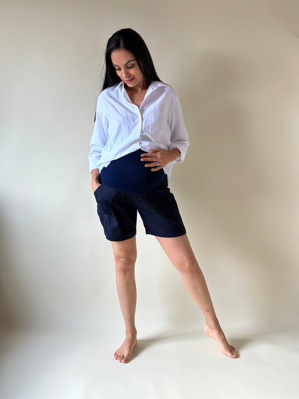 Short de maternidad •Azul marino•