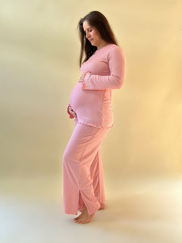 Set de maternidad y lactancia Jimena •Rosa palo•
