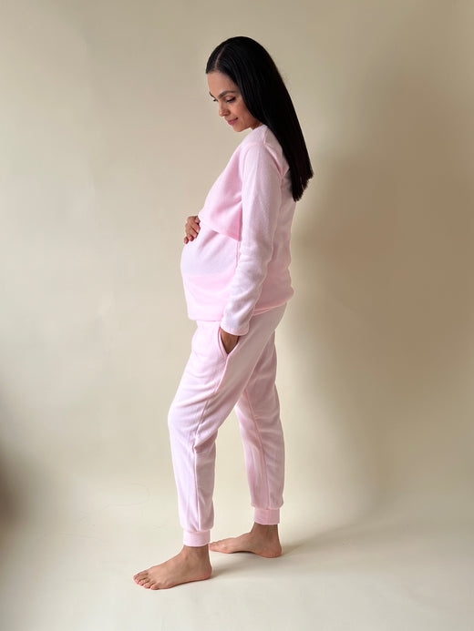 Pijama de maternidad y lactancia •BABY ROSE• POLAR