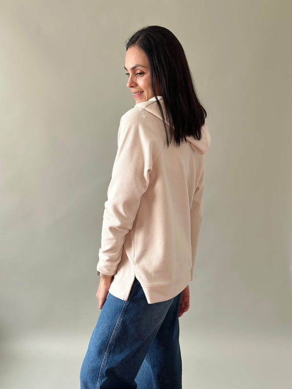 Sudadera Regina maternidad y lactancia •Trigo•