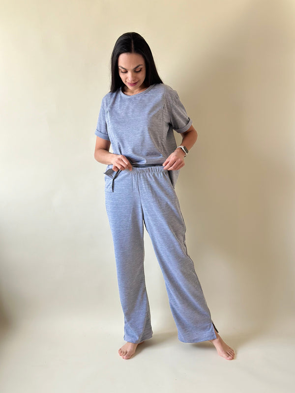 Set de lactancia y postparto Amaya •Gris•
