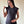 Blusa de maternidad con hombrera •Negro•