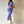 Vestido de maternidad midi •azul Lila•