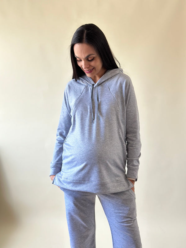 Pants de embarazo y lactancia •Gris Jaspe• COMFY