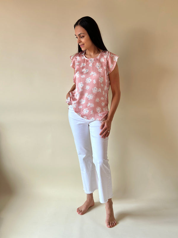 Blusa de lactancia •satin rosa•