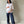 Camisa con abertura de maternidad y lactancia •Blanca•