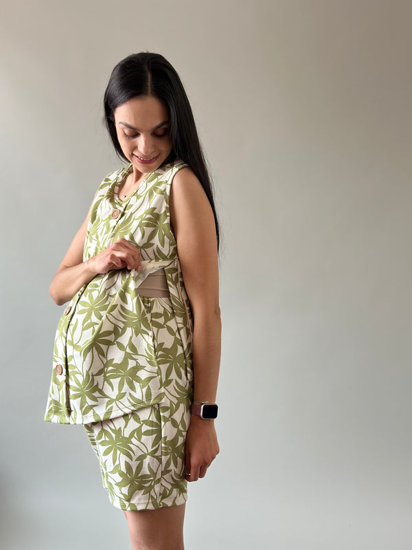 Set de maternidad y lactancia Laura •Verde•