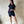 Set de embarazo Paulina con LINO •Azul marino•